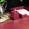 Dacasso Burgundy Bonded Leather Pencil Cup AG-5210 - alternate 4